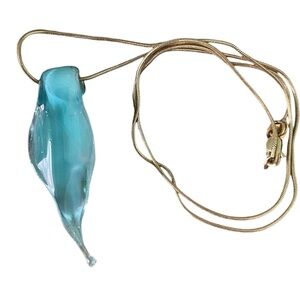 Italian Glass Pendant Necklace